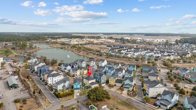 1188 Peterson St, Myrtle Beach, SC 29577 - aerial perspective of suburban area featuring a nearby body of water