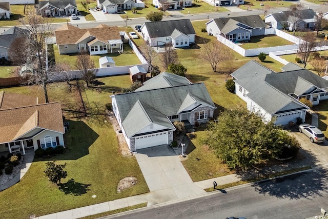 aerial view featuring a residential view