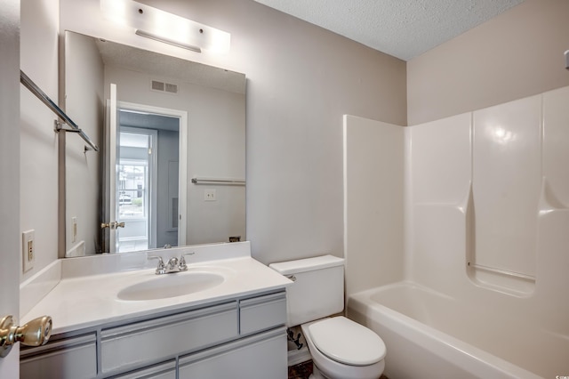 2151 Clearwater Dr Unit C, Surfside Beach, SC 29575 - full bath with a textured ceiling, vanity, and toilet