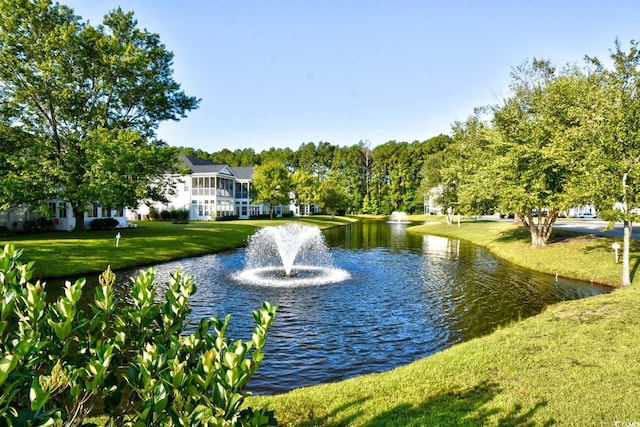 view of water feature