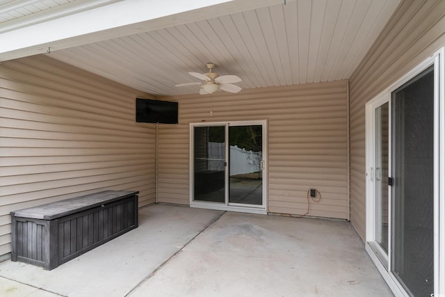 156 Parmelee Dr Unit B, Murrells Inlet, SC 29576 - view of patio featuring ceiling fan
