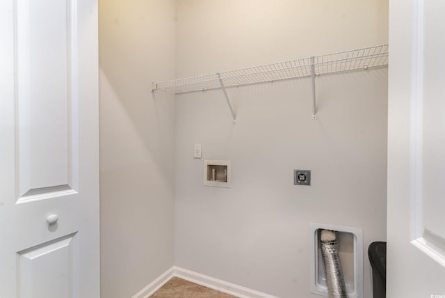 156 Parmelee Dr Unit B, Murrells Inlet, SC 29576 - laundry room featuring hookup for a washing machine, electric dryer hookup, and baseboards