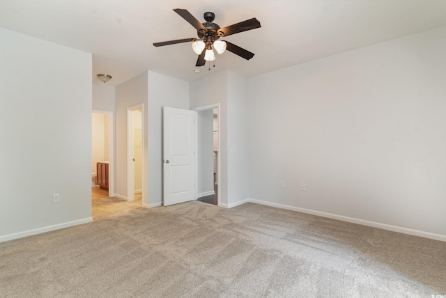 156 Parmelee Dr Unit B, Murrells Inlet, SC 29576 - spare room with light carpet, a ceiling fan, and baseboards