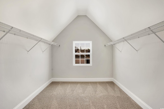 1111 Forest Bend Dr, Calabash, NC 28467 - spacious closet with carpet flooring and vaulted ceiling