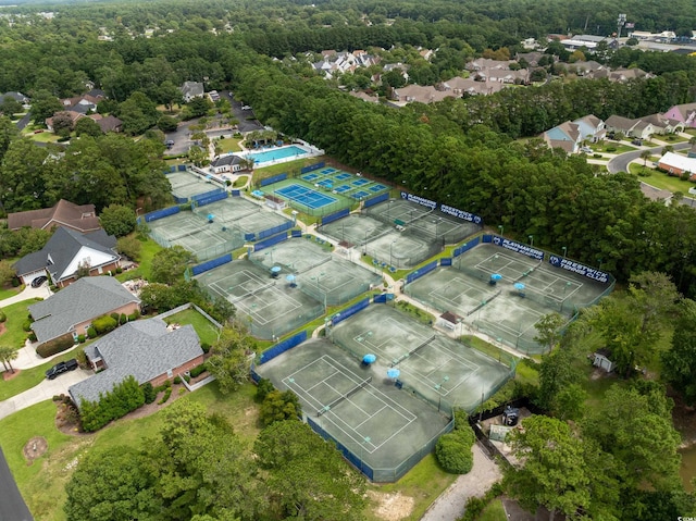 birds eye view of property