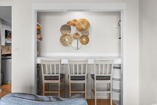 dining room featuring wood-type flooring