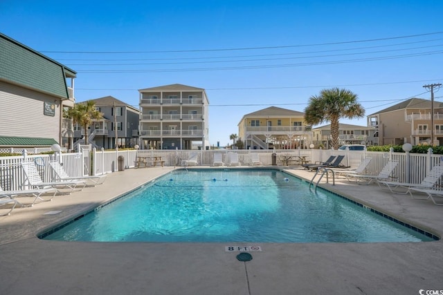 view of pool with a patio