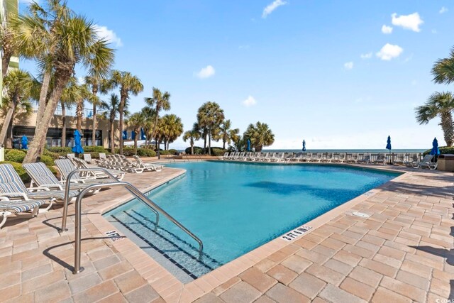 1105 S Ocean Blvd Unit 1134, Myrtle Beach, SC 29577 - view of pool with a patio