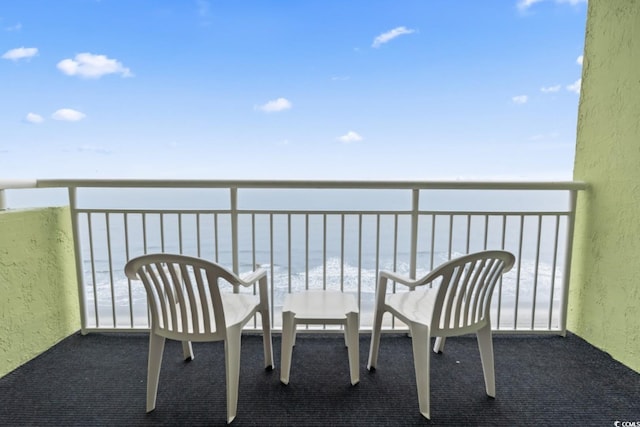 1105 S Ocean Blvd Unit 1134, Myrtle Beach, SC 29577 - balcony with a water view and a beach view
