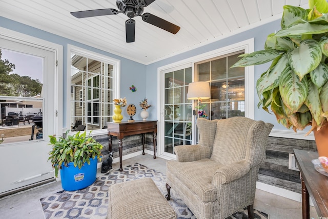 view of sunroom / solarium