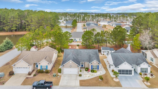 drone / aerial view with a residential view