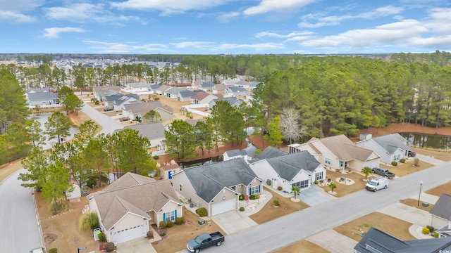 aerial view featuring a residential view