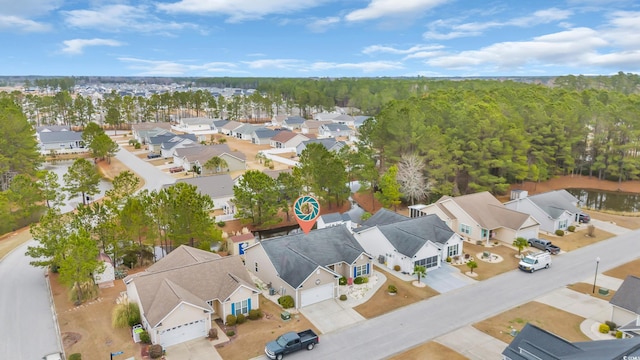 bird's eye view with a residential view