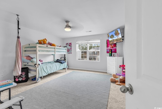 145 Bendick Ct, Little River, SC 29566 - carpeted bedroom with ceiling fan, baseboards, and visible vents