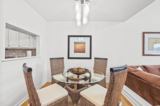 dining room featuring light hardwood / wood-style flooring