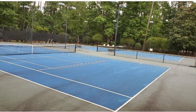 view of tennis court