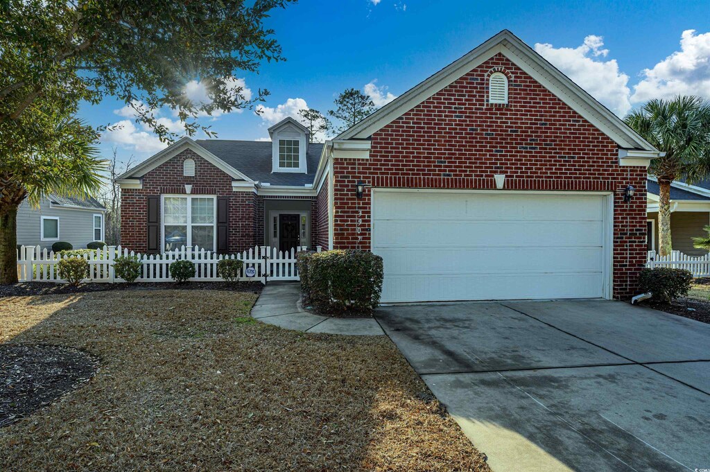 front facade featuring a garage