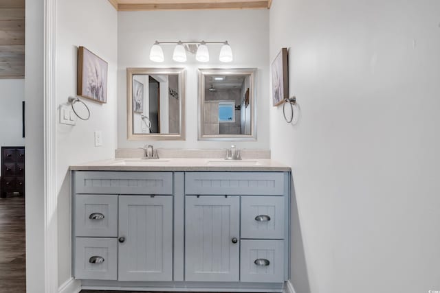 bathroom with vanity