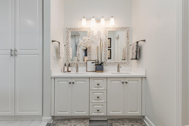 bathroom with vanity