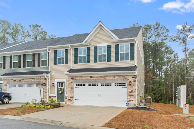 view of front of home featuring a garage