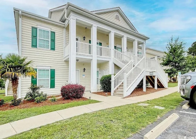 view of front of property with a porch