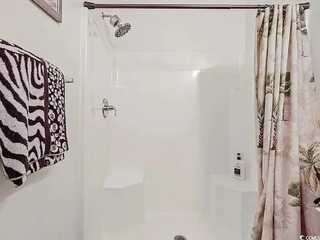 bathroom with walk in shower