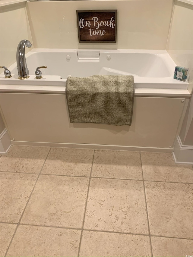 bathroom featuring a bath