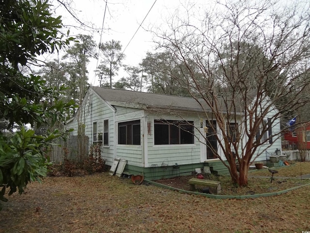 view of home's exterior