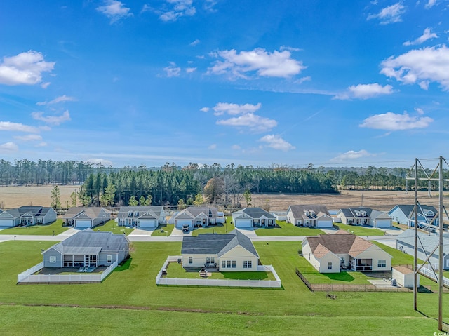 birds eye view of property featuring a residential view