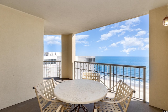 9994 Beach Club Dr Unit 1601, Myrtle Beach, SC 29572 - balcony featuring view of water and beach