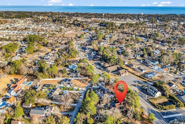 1800 Glenns Bay Rd, Surfside Beach, SC 29575 - drone / aerial view featuring a water view