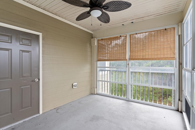 395 S Crow Creek Dr Unit 1418, Calabash, NC 28467 - unfurnished sunroom with ceiling fan