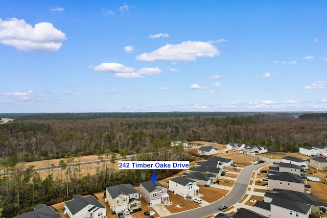 242 Timber Oaks Dr, Myrtle Beach, SC 29588 - aerial view of residential area with a heavily wooded area