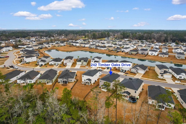 242 Timber Oaks Dr, Myrtle Beach, SC 29588 - aerial view of residential area with a large body of water
