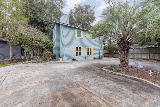 view of rear view of property