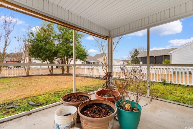 view of sunroom / solarium