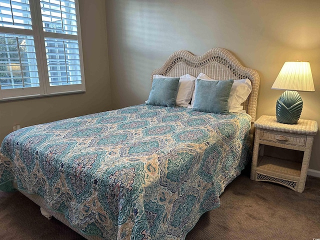 bedroom with carpet floors