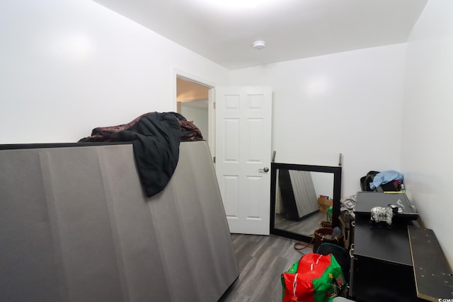 interior space featuring wood finished floors