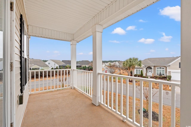 view of balcony