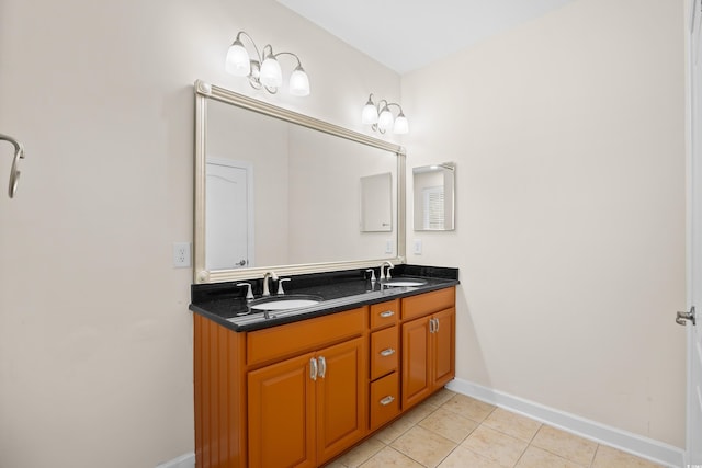 1537 Beaumont Way, Myrtle Beach, SC 29577 - full bath with tile patterned floors, double vanity, and baseboards