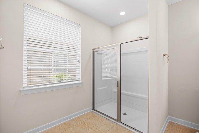 1537 Beaumont Way, Myrtle Beach, SC 29577 - bathroom with baseboards, a stall shower, and tile patterned floors