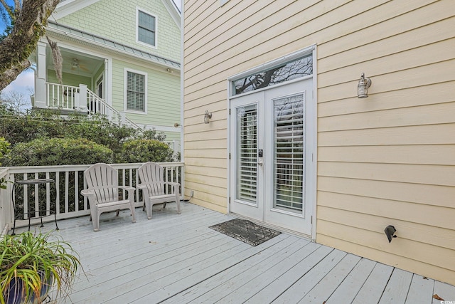 view of wooden terrace