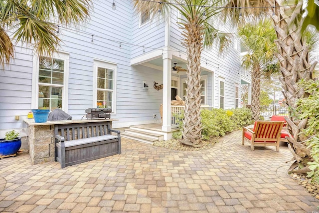 843 Howard Ave, Myrtle Beach, SC 29577 - view of patio with ceiling fan