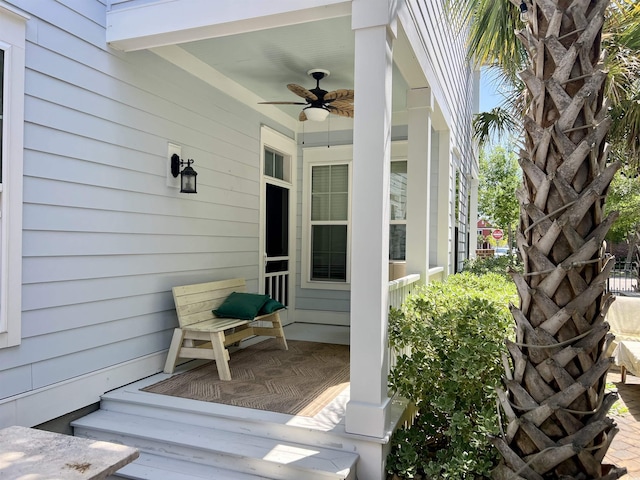 843 Howard Ave, Myrtle Beach, SC 29577 - doorway to property with a ceiling fan