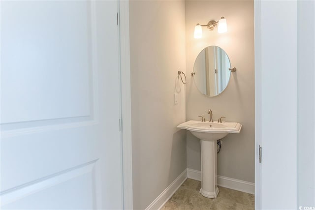 bathroom featuring tile patterned flooring