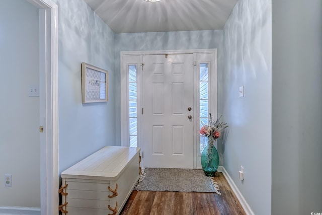 920 Leather Leaf Ln, Longs, SC 29568 - foyer entrance with dark wood finished floors, plenty of natural light, and baseboards