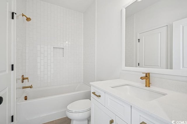 1800 Tryon Dr, Myrtle Beach, SC 29588 - full bath featuring vanity, toilet, and shower / tub combination