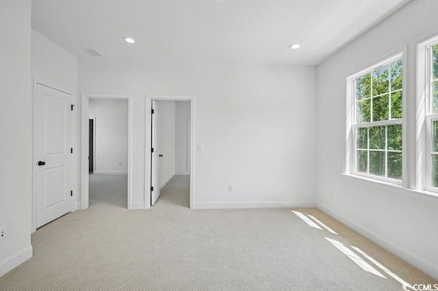 1800 Tryon Dr, Myrtle Beach, SC 29588 - empty room featuring light colored carpet, baseboards, and recessed lighting