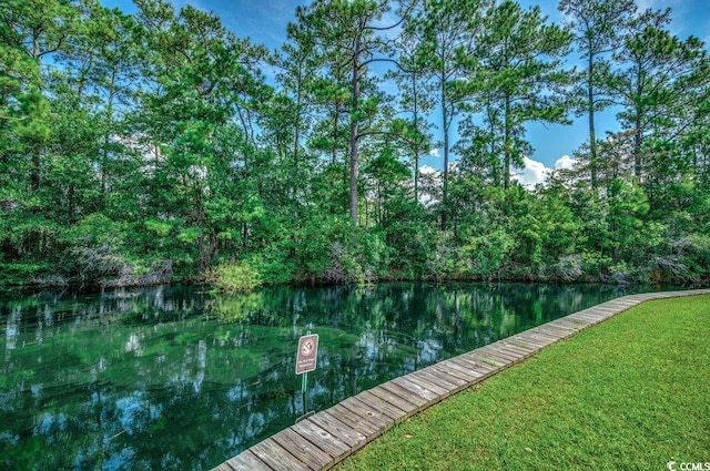 8545 Hopkins Cir Unit G, Myrtle Beach, SC 29575 - view of dock with a water view