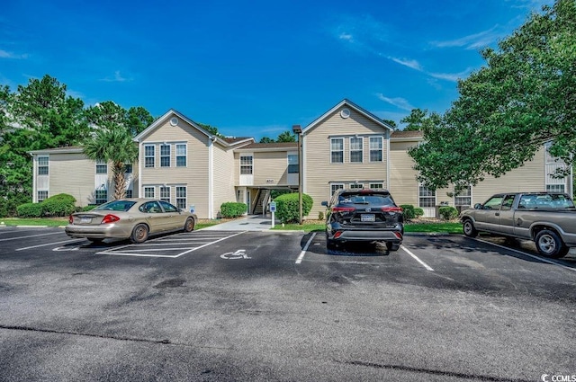 view of parking / parking lot